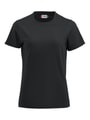 Dames T-shirt Clique Premium-T Zwart